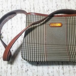 Polo Ralph Lauren Vintage Canvas Leather Purse EUC